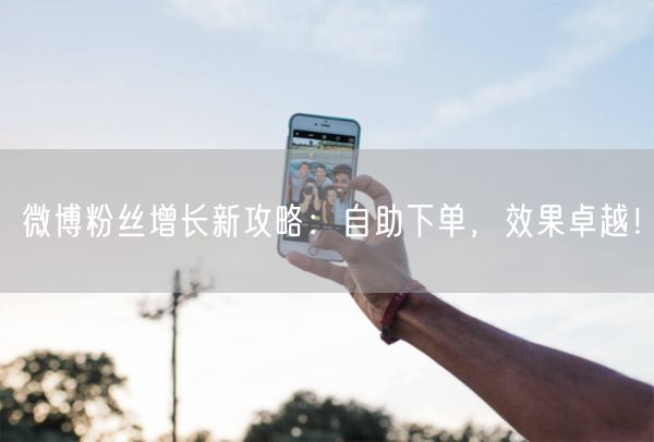 微博粉丝增长新攻略：自助下单，效果卓越！