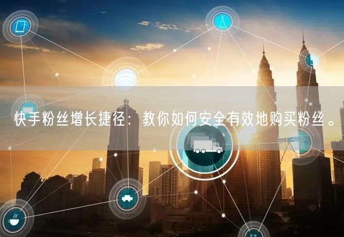 快手粉丝增长捷径：教你如何安全有效地购买粉丝。